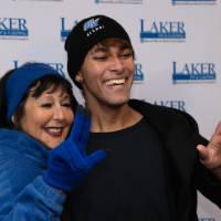 president mantella poses with man